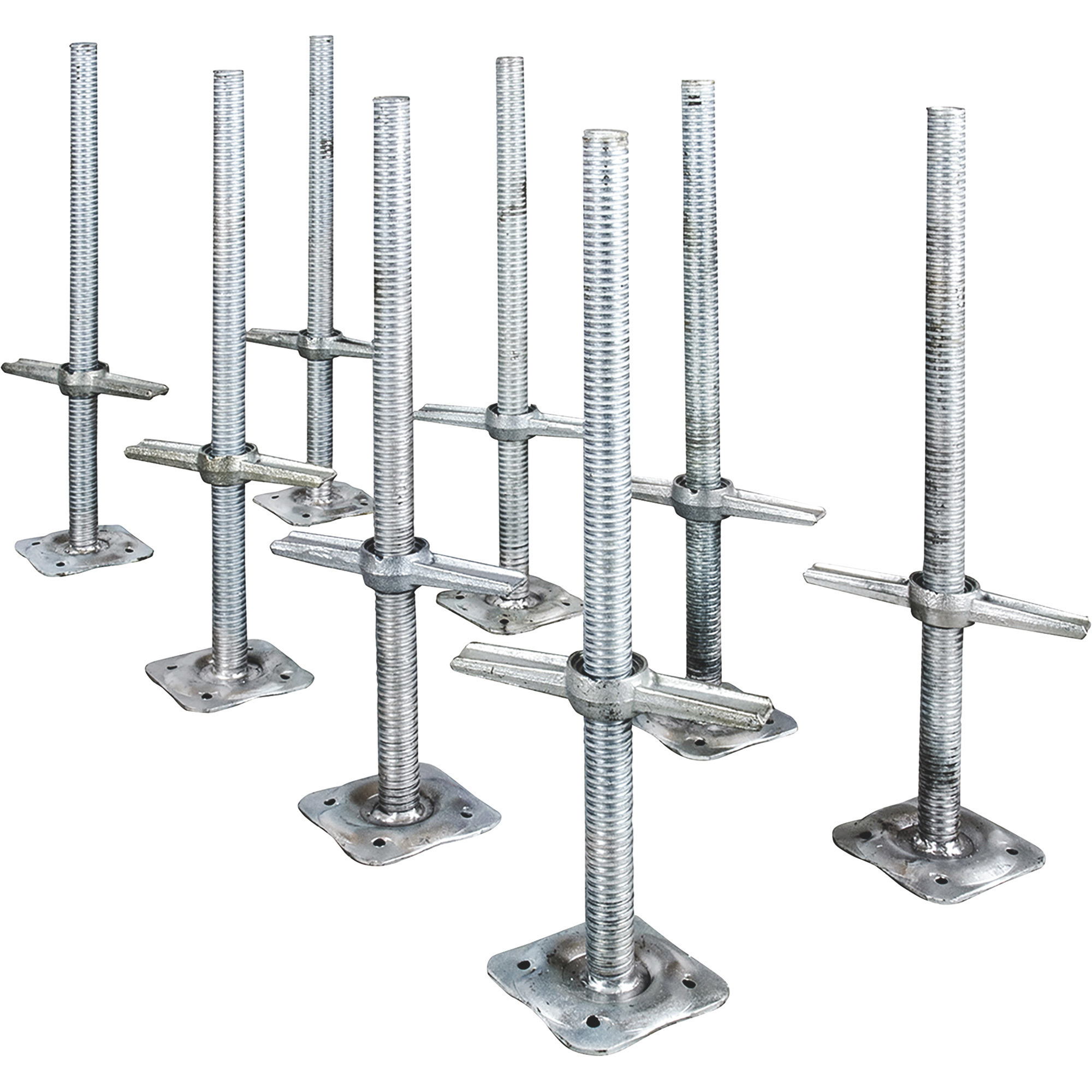 Metaltech 24in. Adjustable Scaffold Leveling Jack, 8-Pk., Model# M-MBSJP24HK8